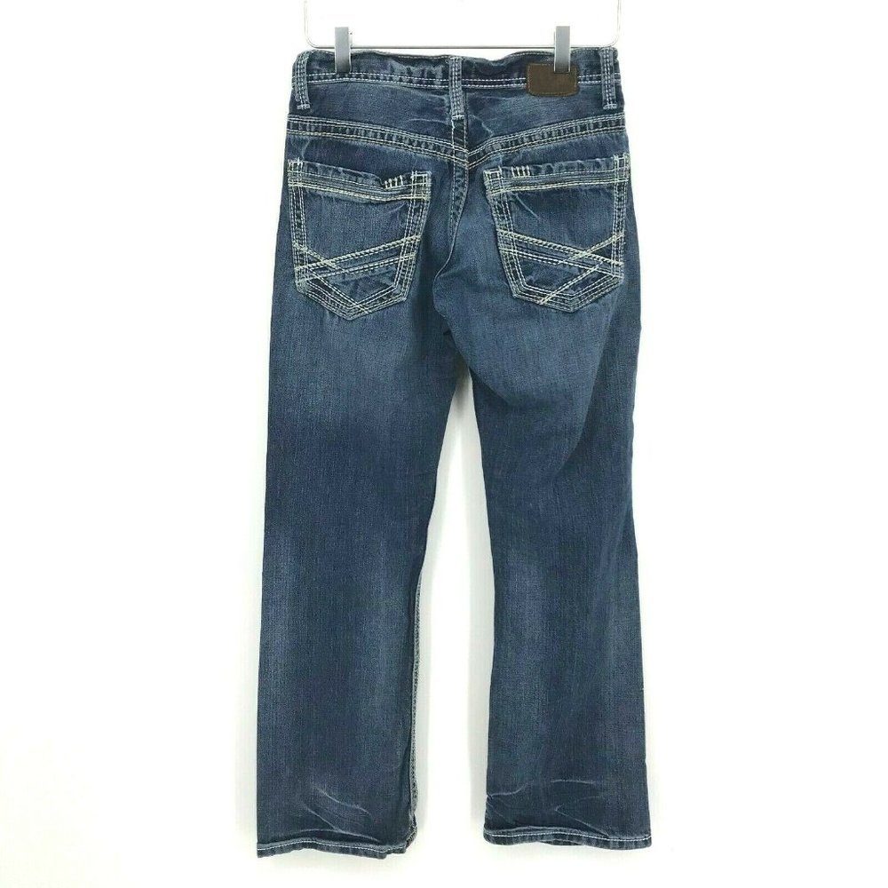 BKE Mens Carter Blue Jeans Cotton Buckle W28xL29